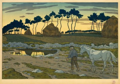 Soumrak od Henri Rivière