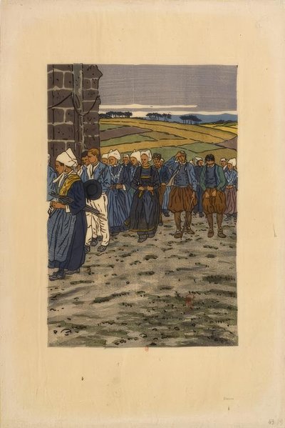 Pardon Sainte-Anne-la-Palud od Henri Rivière