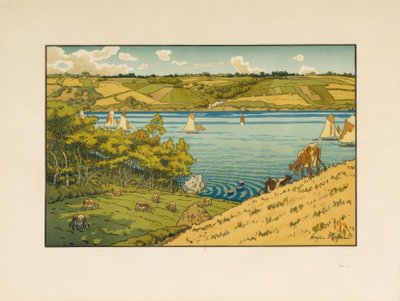Le Trieux v Kermarie od Henri Rivière