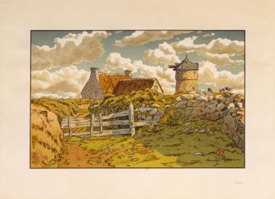 Starý mlýn v Loguivy od Henri Rivière