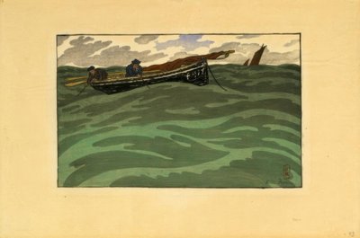 Rybáři na moři (Loguivy) od Henri Rivière