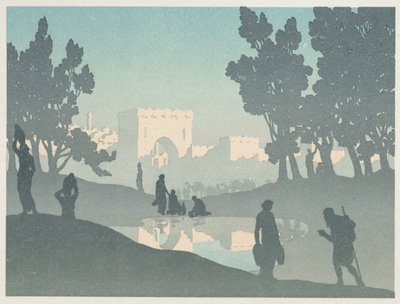Putující Žid: Staré město od Henri Rivière