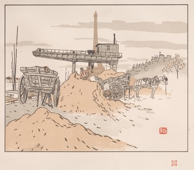 Třicet šest pohledů na Eiffelovu věž: Z Quai de Grenelle od Henri Rivière