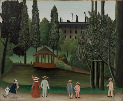 Pohled na park Montsouris, Kiosk od Henri Rousseau