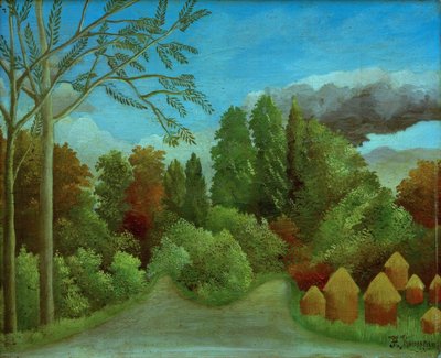 Pohled na břehy Oise od Henri Rousseau