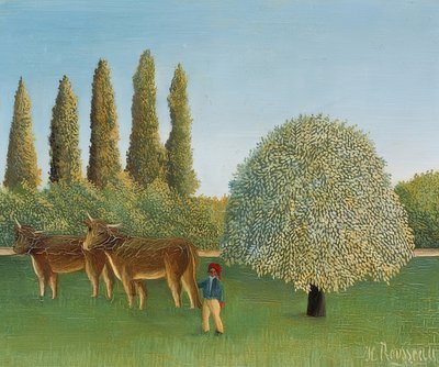 Louka (vrba). 1910 od Henri Rousseau