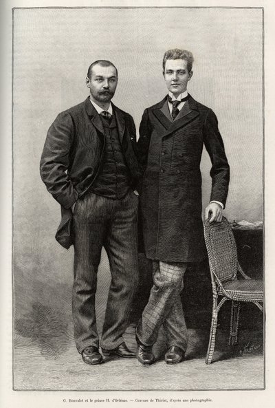 Portréty objevitelů Gabriela Bonvalota (1853-1933), autora příběhu a prince Henriho d