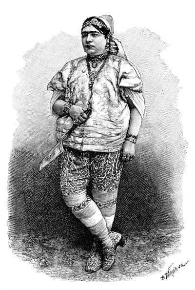 Tuniská Židovka, c1890 od Henri Thiriat