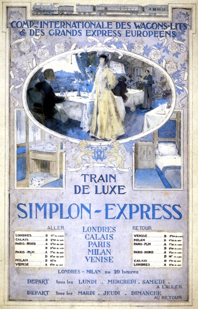 Luxusní vlak Simplon Express od Henri Toussaint