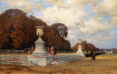 Růžové mramorové schody ve Versailles, 1899. od Henri Zuber