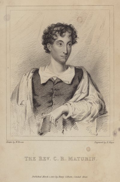 Charles Robert Maturin, irský protestantský duchovní; romanopisec a dramatik od Henri after Meyer