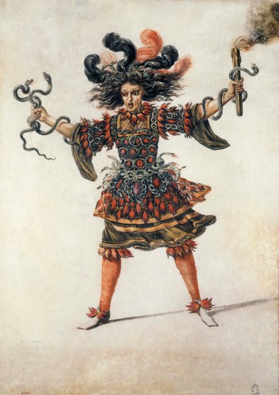 Baletní kostým zuřivosti od Henri de Gissey