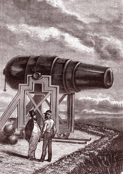 Obří zbraň Columbiad Rodmar od Henri de Montaut