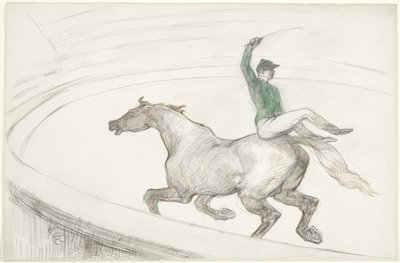 V cirkuse: Žokej (Au cirque: Žokej) od Henri de Toulouse Lautrec