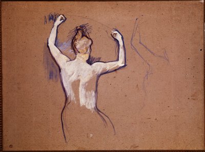 Ballet de Papa Chrysantheme (studie pro jednoho z uváděných tanečníků) od Henri de Toulouse Lautrec
