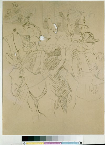 Karneval im Moulin Rouge: der Eingang von Cha-u-kao, ca. 1896 von Henri de Toulouse Lautrec