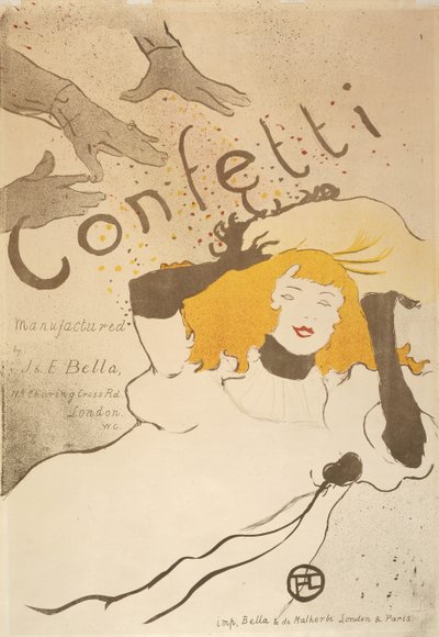 Konfetti von Henri de Toulouse-Lautrec