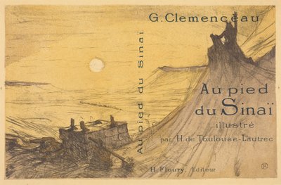 Obálka pro „Au pied du Sinaï“ od Henri de Toulouse-Lautrec
