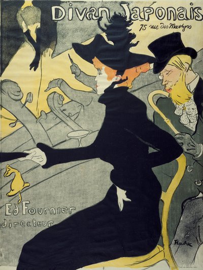 Japonská pohovka od Henri de Toulouse-Lautrec