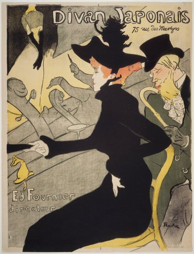 Japonská pohovka od Henri de Toulouse-Lautrec