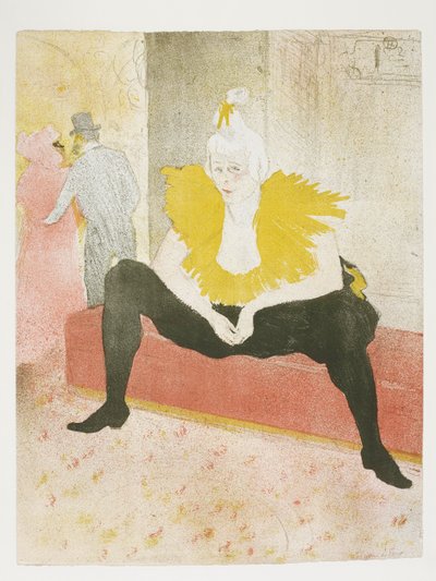 Ony: Sedící klaunka od Henri de Toulouse-Lautrec