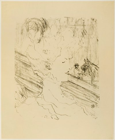 Emilienne d'Alençon, z knihy Třináct litografií od Henri de Toulouse-Lautrec