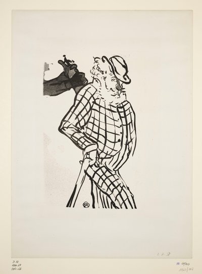 Englischer exzentrischer Komiker, Blatt 11 der Serie "Le Café Concert" von Henri de Toulouse-Lautrec