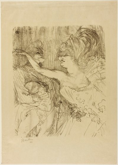 Guy and Mealy, v "Paris qui Marche" od Henri de Toulouse-Lautrec