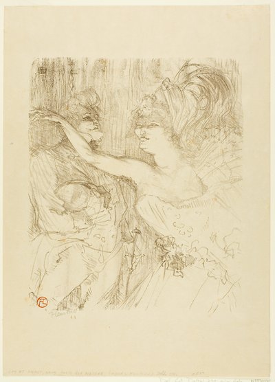 Guy a Mealy v "Paris qui Marche od Henri de Toulouse-Lautrec