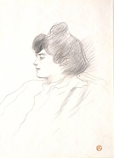 Hlava ženy od Henri de Toulouse-Lautrec