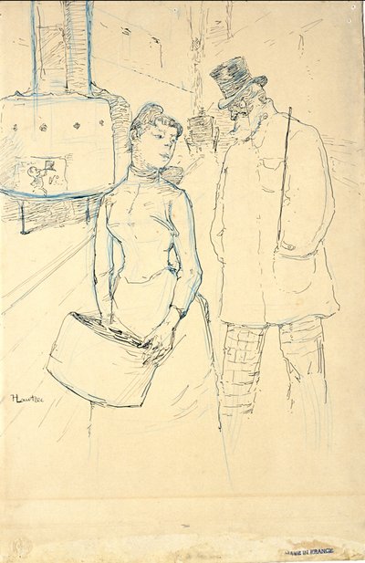 Na ulici od Henri de Toulouse-Lautrec