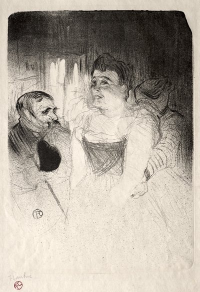 Judic v Loge od Henri de Toulouse-Lautrec