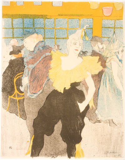 Clowness v Moulin Rouge od Henri de Toulouse-Lautrec