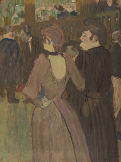 La Goulue a její sestra od Henri de Toulouse-Lautrec