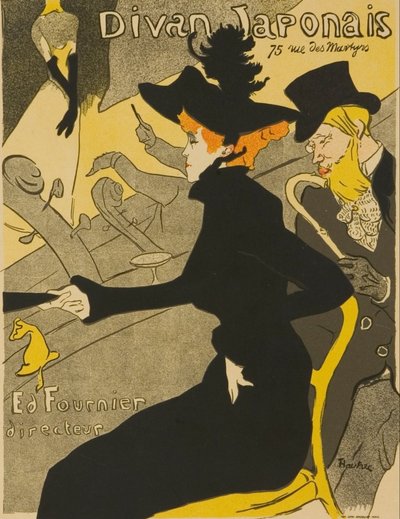 Japonský divan od Henri de Toulouse-Lautrec