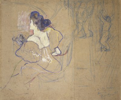 Madame Thadée Natansonová (Misia Godebska, 1872-1950) v divadle od Henri de Toulouse-Lautrec