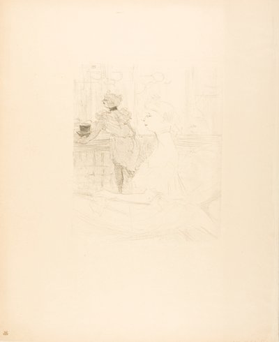 Slečno Leconteová od Henri de Toulouse-Lautrec
