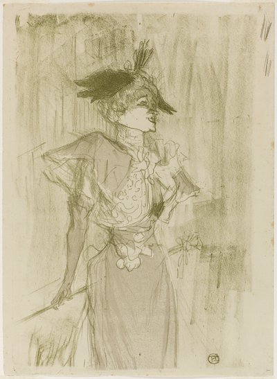Mademoiselle Marcelle Lender, stojící od Henri de Toulouse-Lautrec