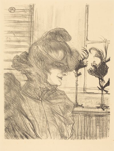 Paní Le Marguoin, modistka od Henri de Toulouse-Lautrec