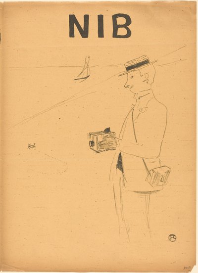 Nib aneb amatérský fotograf [pravé recto] od Henri de Toulouse-Lautrec
