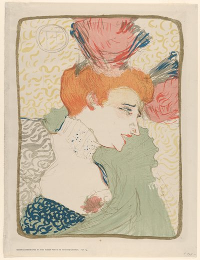 Portrétní busta slečny Marcelle Lenderové od Henri de Toulouse-Lautrec