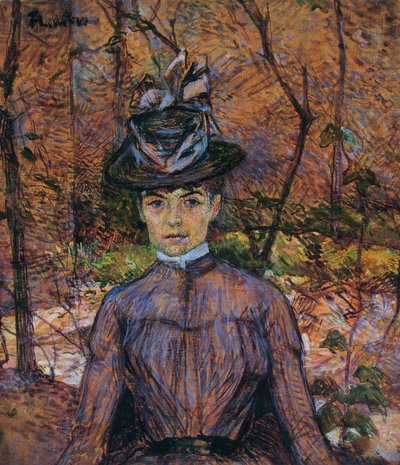 Portrét Suzanne Valadonové (paní Suzanne Valadonová, malířka) od Henri de Toulouse-Lautrec