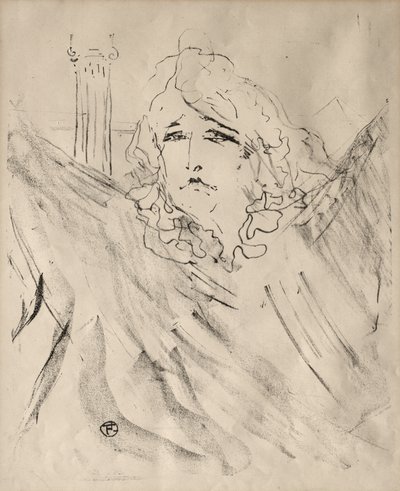 Portréty herců a hereček: Třináct litografií: Sarah Bernhardt od Henri de Toulouse-Lautrec