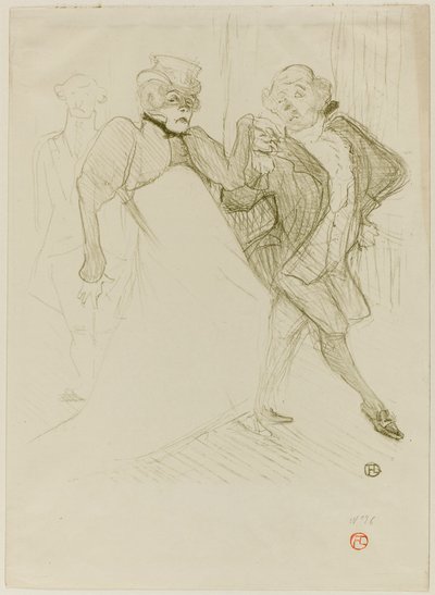 Réjane a Galipaux v Madame Sans-Gêne od Henri de Toulouse-Lautrec