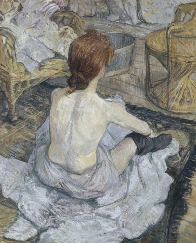Rousse, známý také jako La Toilette od Henri de Toulouse-Lautrec