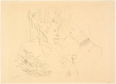 Večeře v Londýně od Henri de Toulouse-Lautrec