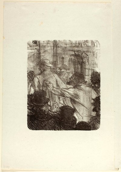 Textilní trh, Krakov, z Au Pied du Sinaï od Henri de Toulouse-Lautrec