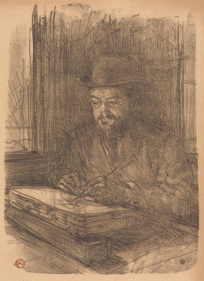 „Vynikající rytec“ Adolphe Albert (Le bon graveur – Adolphe Albert) od Henri de Toulouse-Lautrec