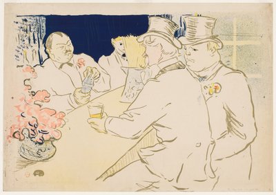 Irský a americký bar, Rue Royale od Henri de Toulouse-Lautrec