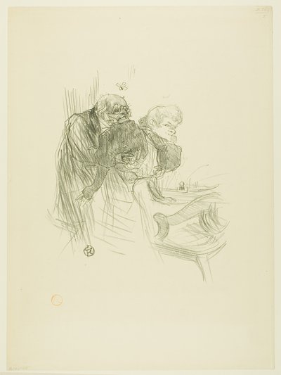 Modlitba polských Židů z Au Pied du Sinaï od Henri de Toulouse-Lautrec